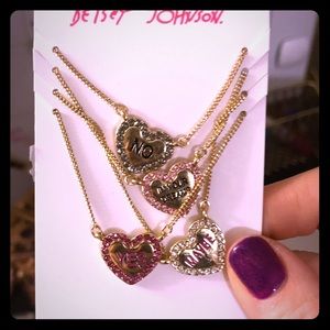 NWT Betsey Johnson Not Your Bae Necklace 💜💕